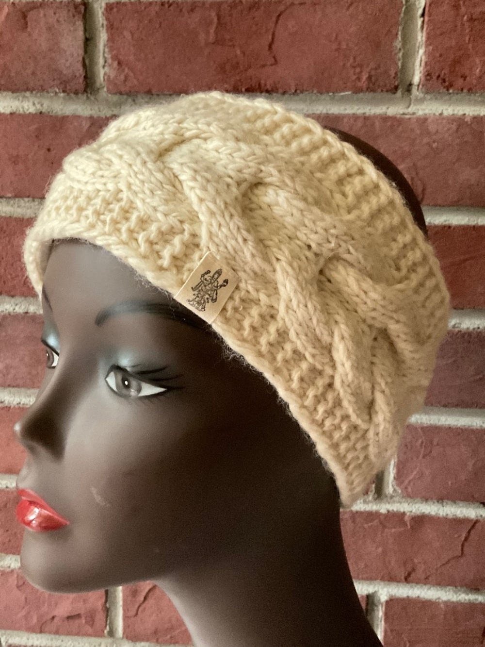 Nirvanna  Designs Cream Wool Braided Headband O/S Handmade in Nepal NWOT